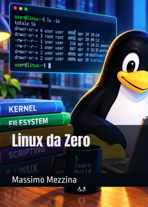 Copertina Libro Linux da Zero